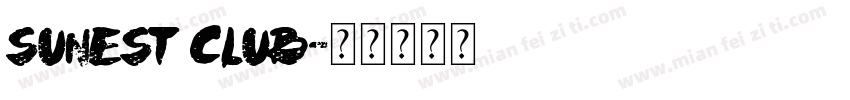 Sunest club字体转换